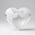 Selenite Heart Angel-Wing Print