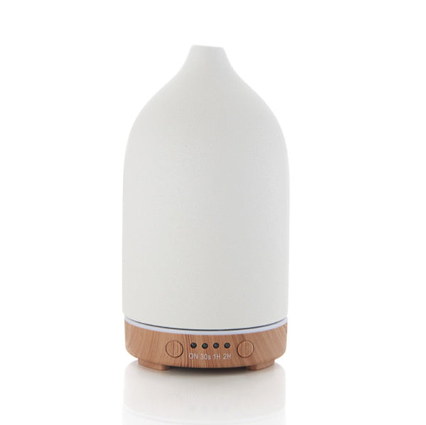 Stone Aroma Diffuser - White/Wood Grain